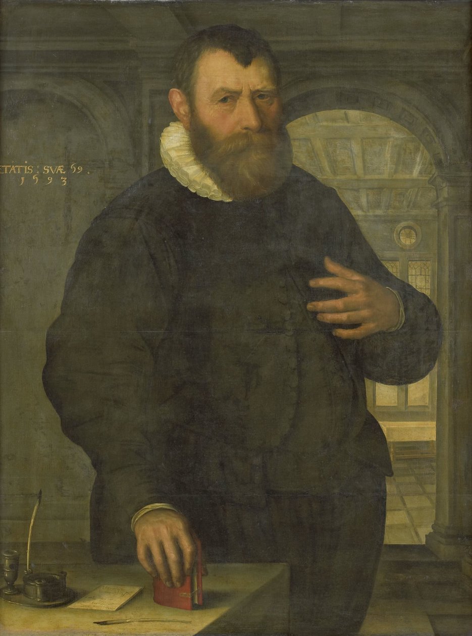 Muotokuva Bartholomeus van der Wierestä (1534-1603) tekijältä Jan Claesz. (attributed to)