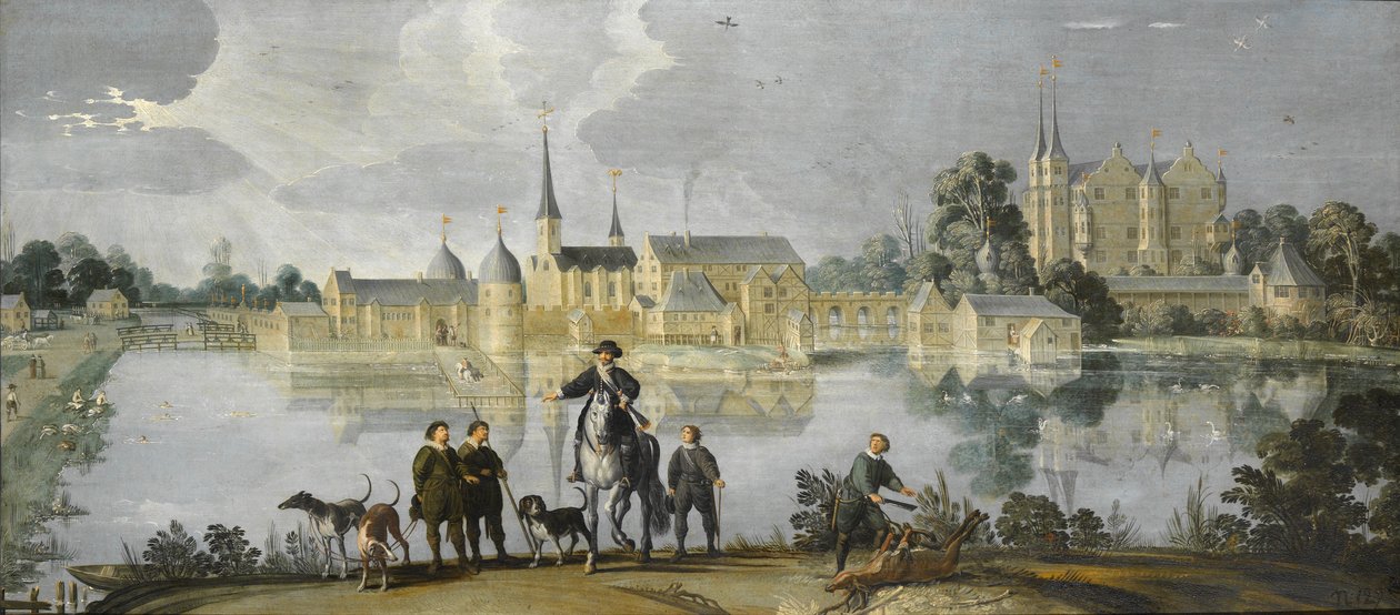Frederiksborgin linna, Kööpenhamina, Tanska, n. 1590-1610 tekijältä Jan Claeszen van Wijck