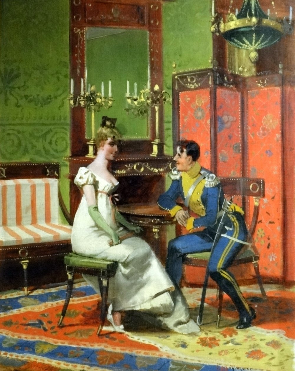Jan Czesław Moniuszko, Lankomiehen kosiskelu (The Courtship of the Lancer) tekijältä Jan Czesław Moniuszko