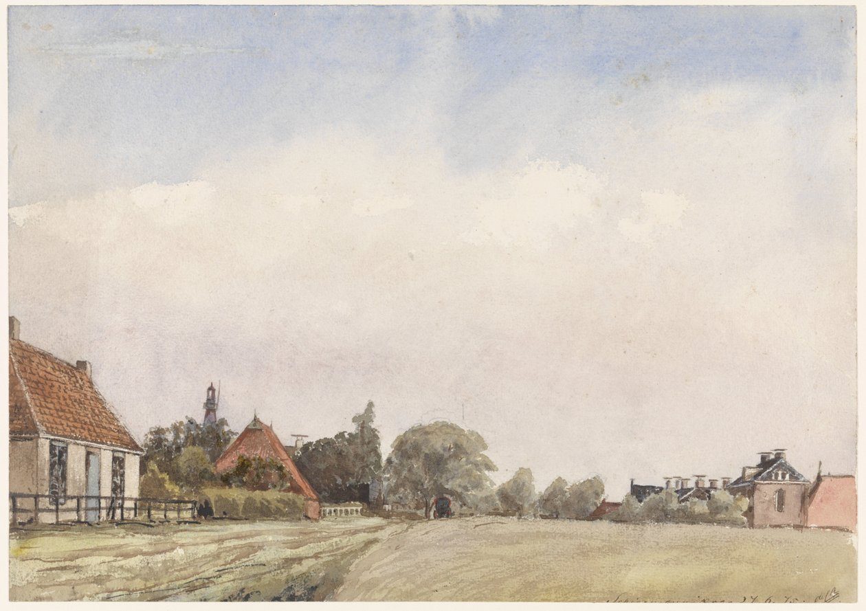 Näkymä Schiermonnikoogille tekijältä Jan Daniël Cornelis Carel Willem baron de Constant Rebecque