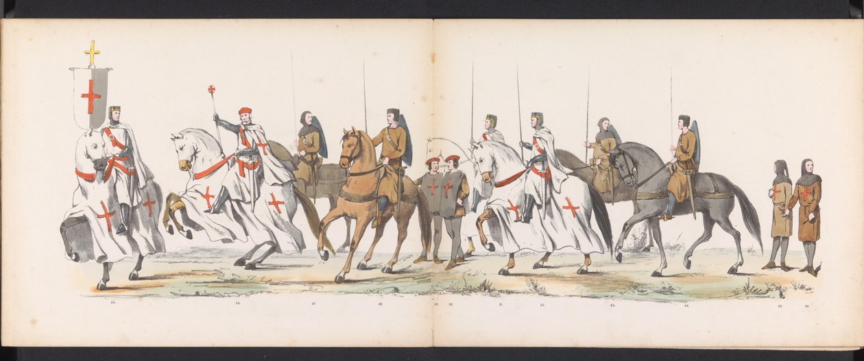 Leidenin opiskelijoiden naamiaiset, 1865 (levy 5) Leidenin opiskelijakunnan jäsenten pukukulkue 6. kesäkuuta 1865 Leidsche Hoogeschool -koulun 290-vuotisjuhlan kunniaksi, kuvassa: hollantilaisten tulo tekijältä Jan Daniël Cornelis Carel Willem baron de Constant Rebecque