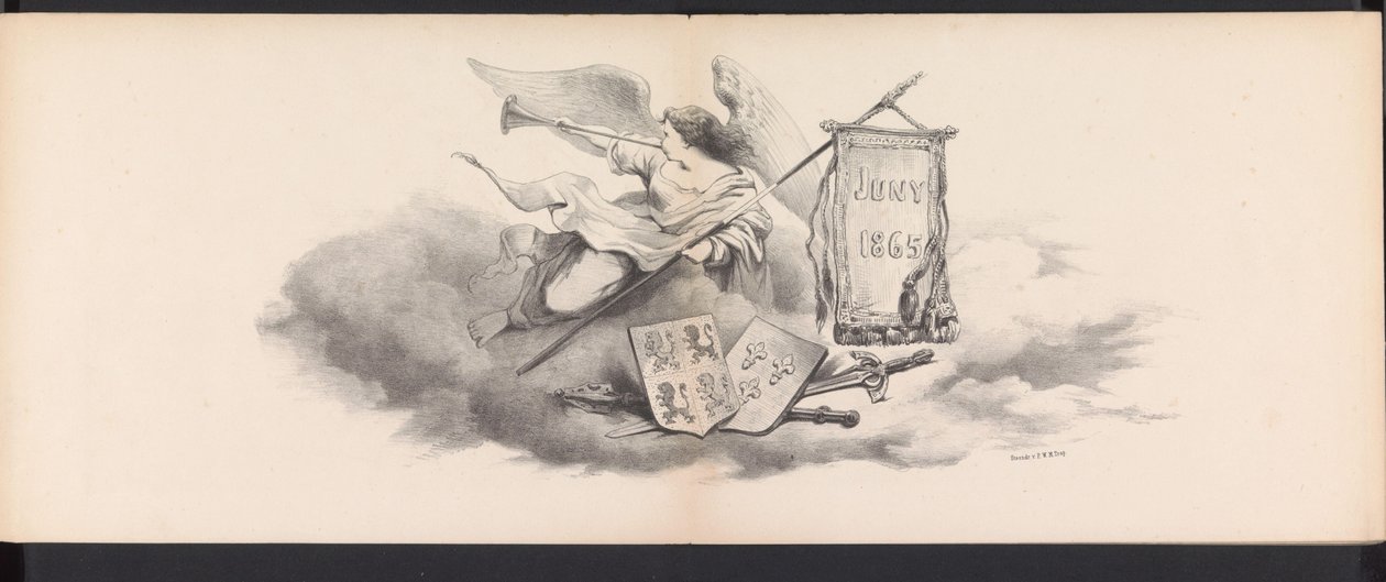 Leidenin opiskelijoiden naamiaiset, 1865 (nimi) Leidenin opiskelijakunnan jäsenten pukukulkue 6. kesäkuuta 1865 Leidsche Hoogeschoolin 290-vuotisjuhlan kunniaksi. tekijältä Jan Daniël Cornelis Carel Willem baron de Constant Rebecque