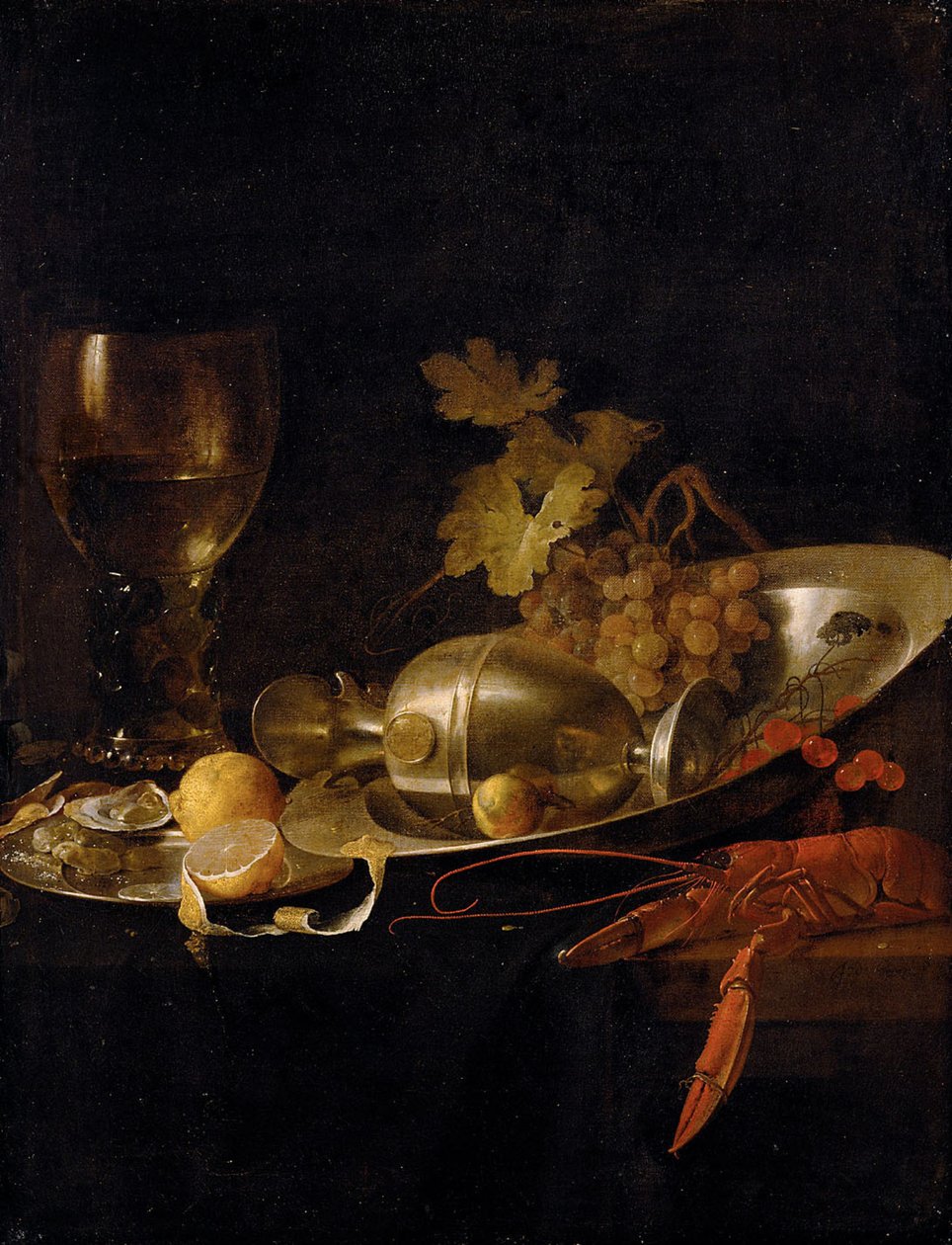 Aamiainen asetelma tekijältä Jan Davidsz. de Heem