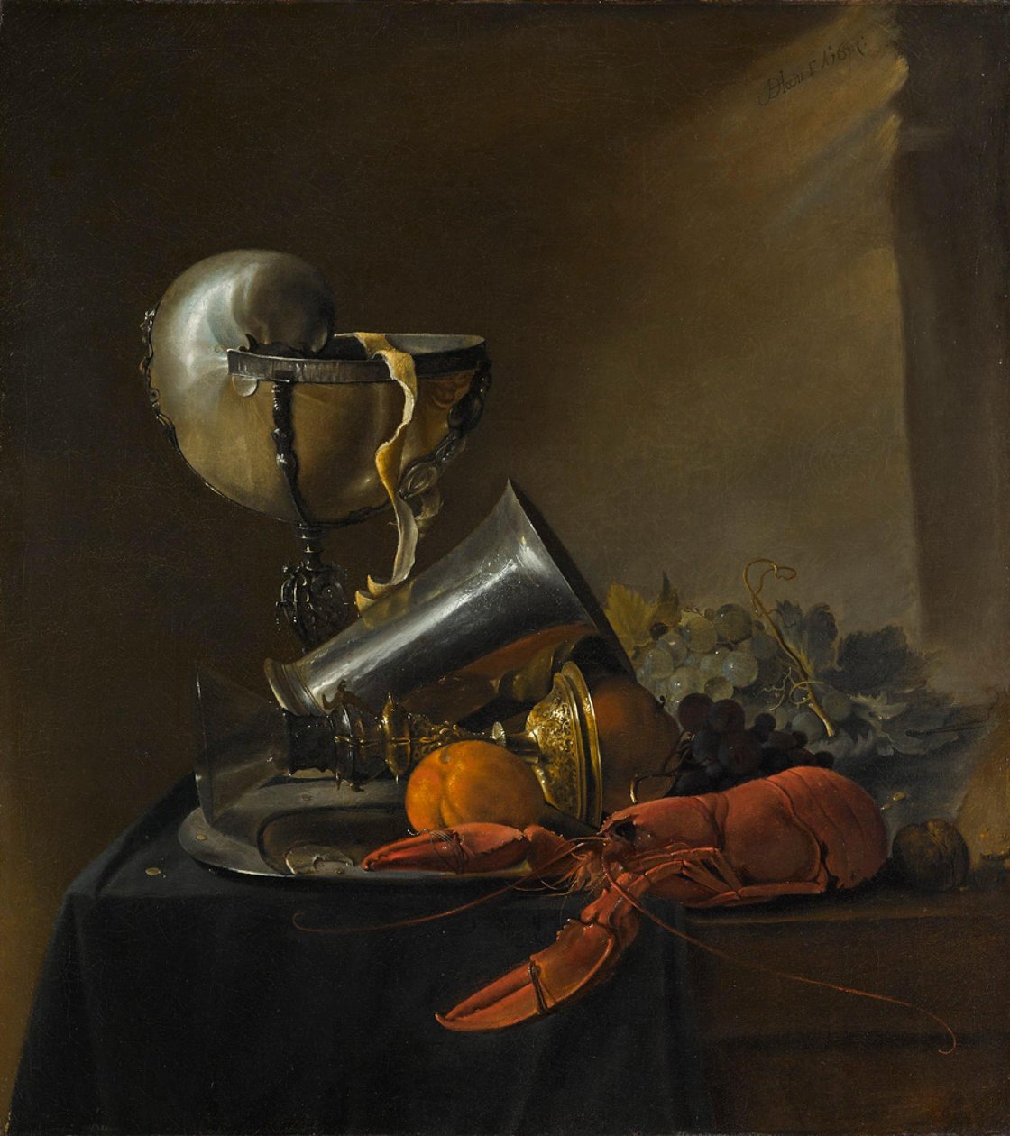 Still-Life hummerin ja Nautilus-kupin kanssa tekijältä Jan Davidsz. de Heem