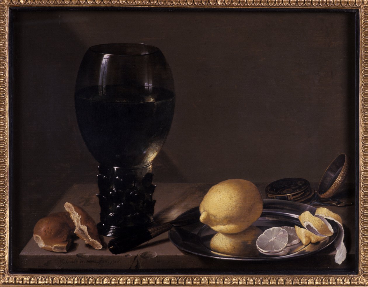 Asetelma viinilasilla, 1628 tekijältä Jan Davidsz de Heem