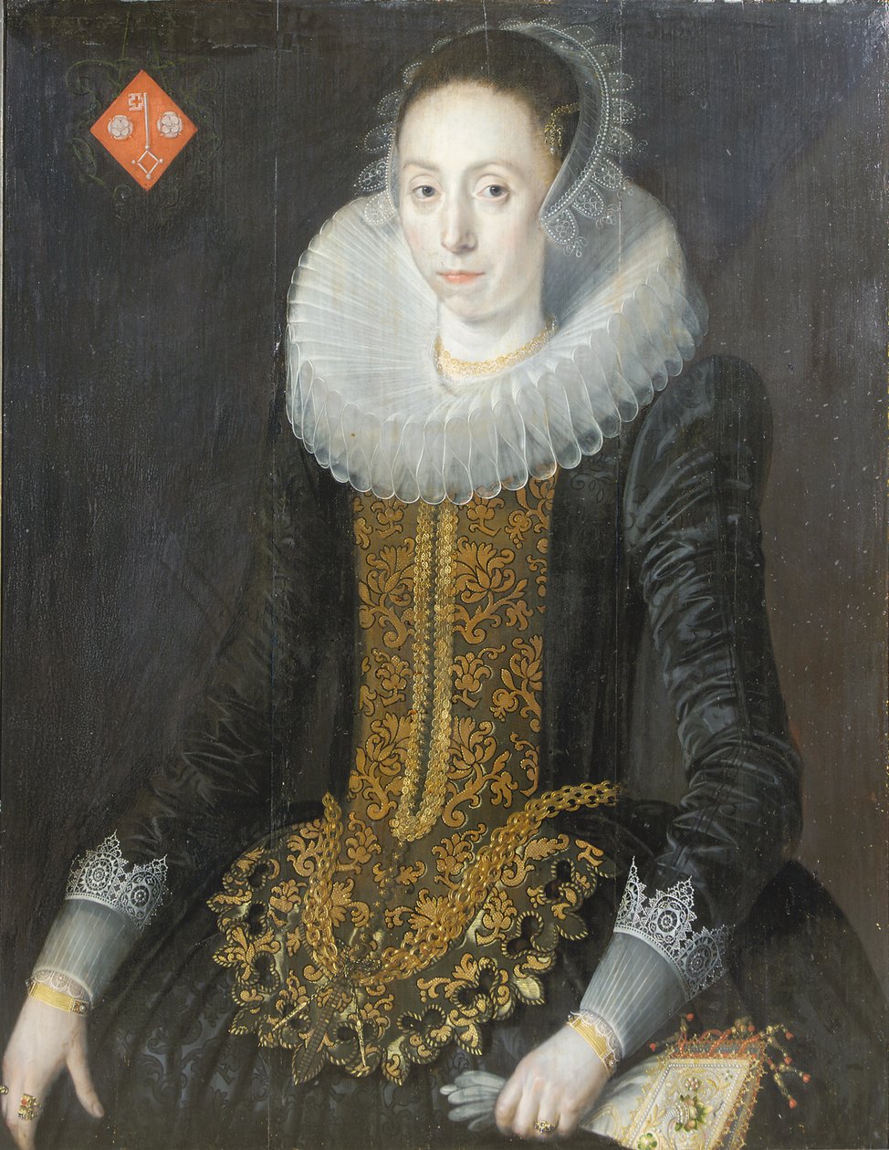 Muotokuva Erityisa Aukje Hoppersista, os. De Blocq, 1622 tekijältä Jan De Salle