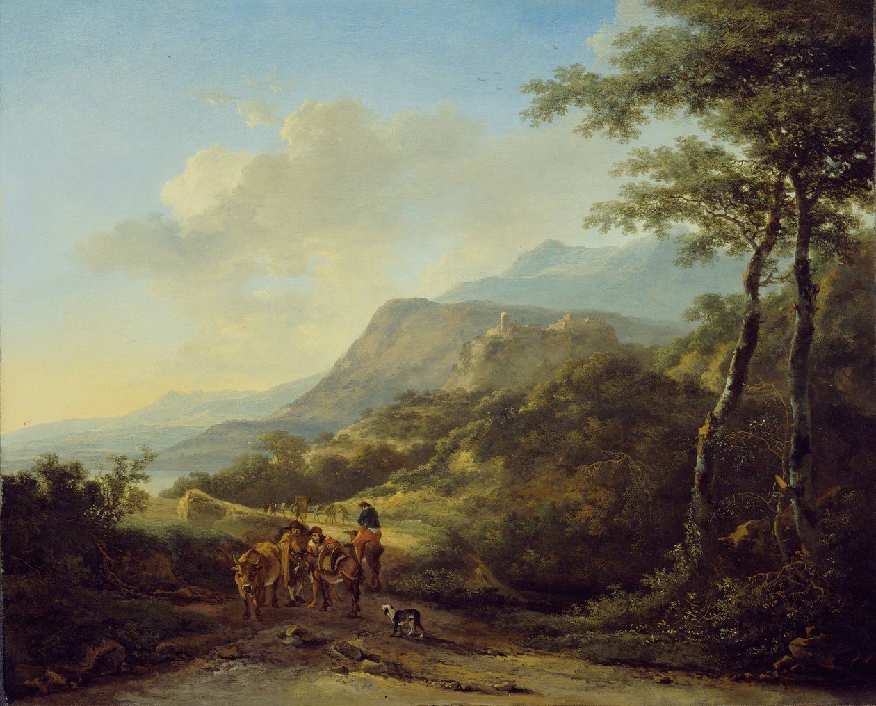 Italialainen maisema matkustajien kanssa, 164550. tekijältä Jan Dirksz Both