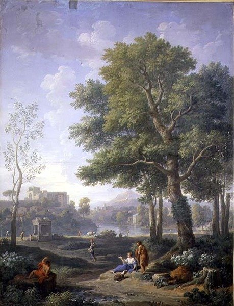 Capriccio-näkymä ja Belvedere tekijältä Jan Frans van Bloemen