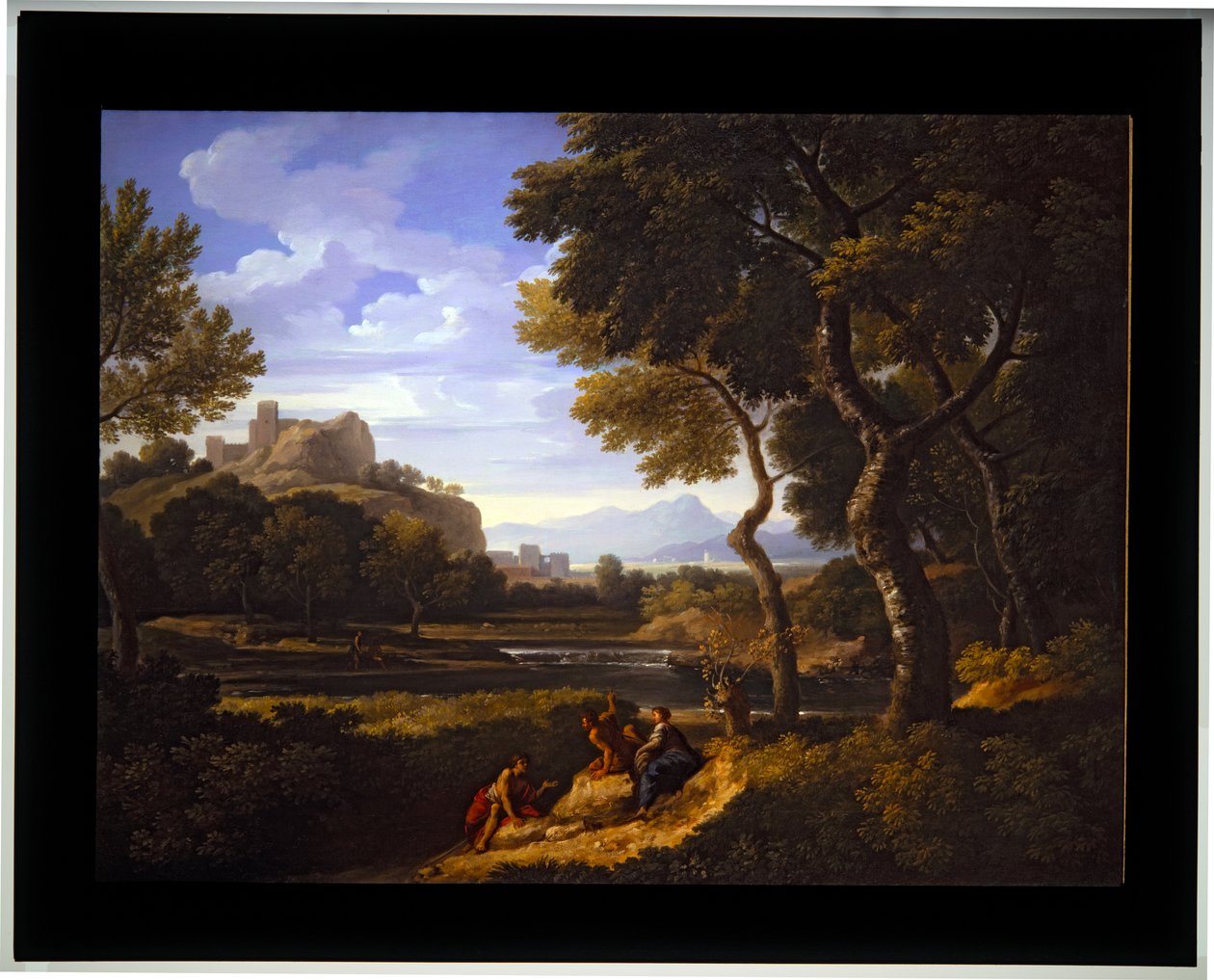 Kaksi maisemaa, päiväämätön (kankaalle) tekijältä Jan Frans van (1662 1749) Bloemen