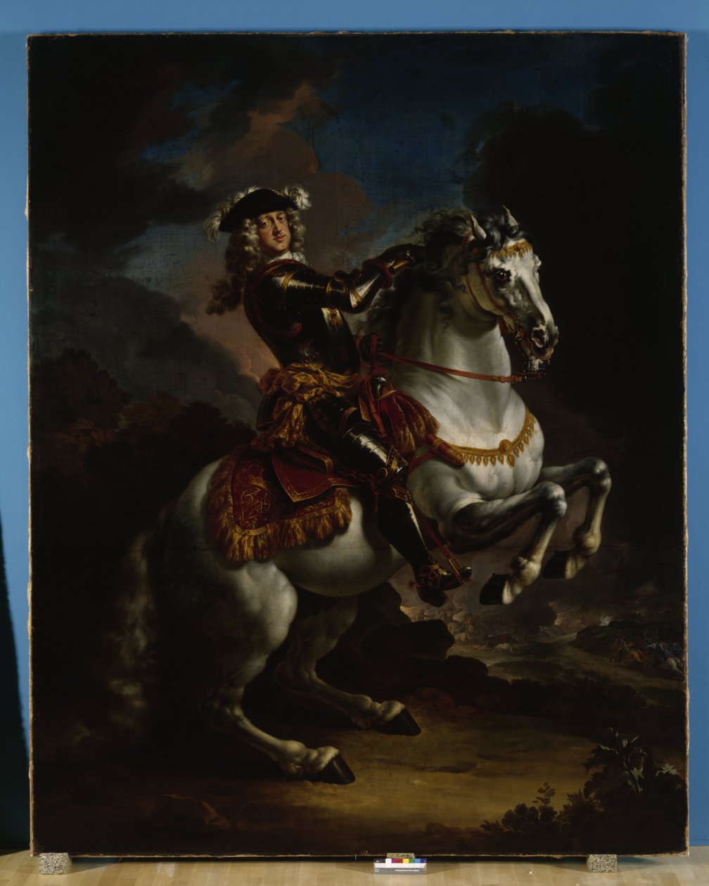 Ruhtinas Johann Wilhelm von Pfalz-Neuburg hevosen selässä tekijältä Jan Frans van Douven