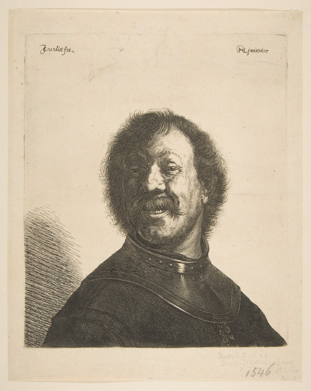 Naurava mies rotkossa, 1620-40. tekijältä Jan Georg van Vliet