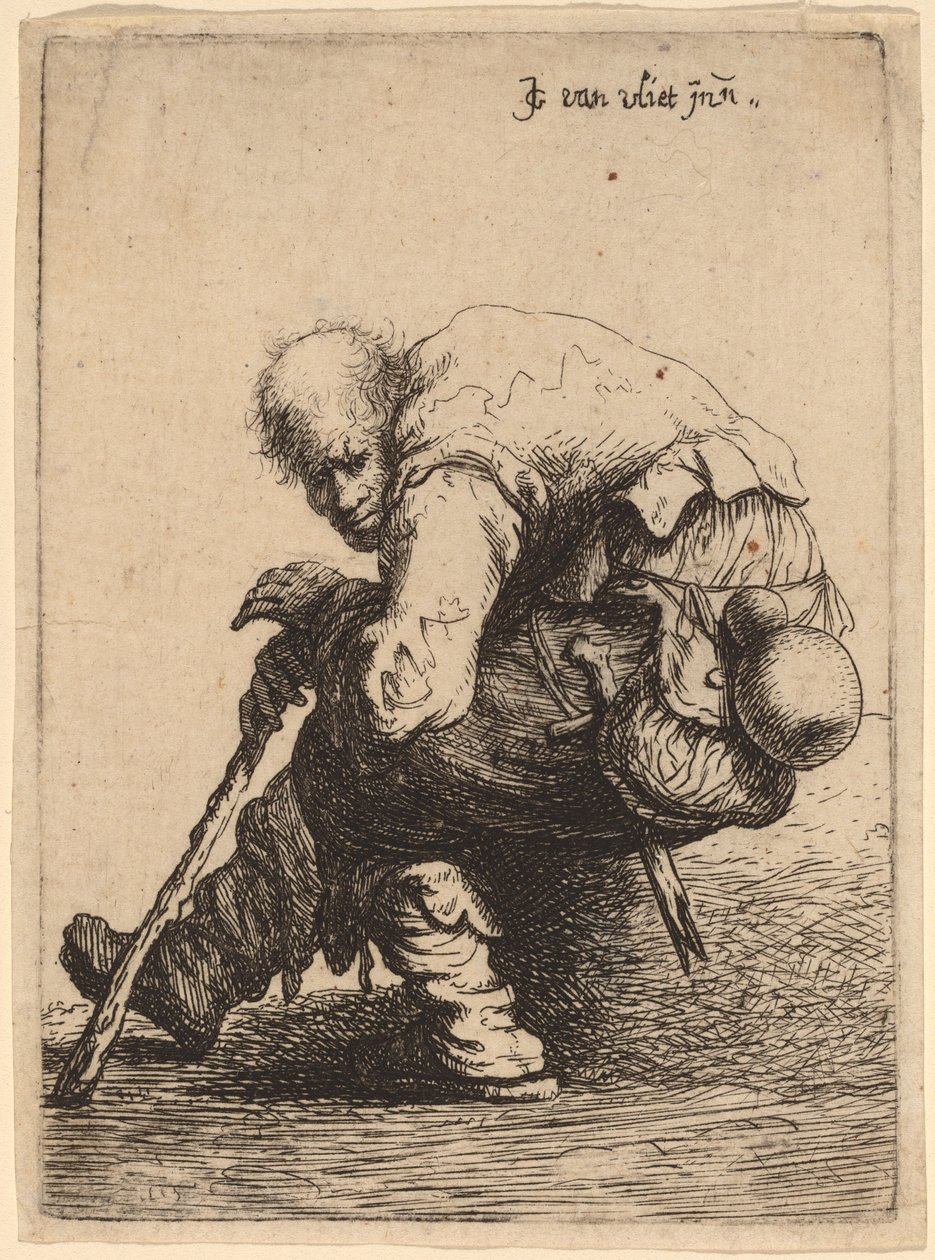 Istuva kerjäläinen, 1632. tekijältä Jan Georg van Vliet
