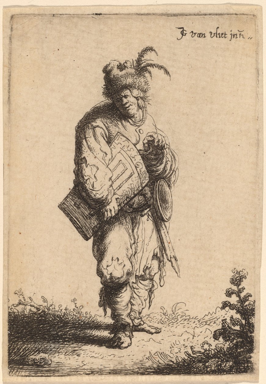 The Hurdy-Gurdy Player, 1632. tekijältä Jan Georg van Vliet