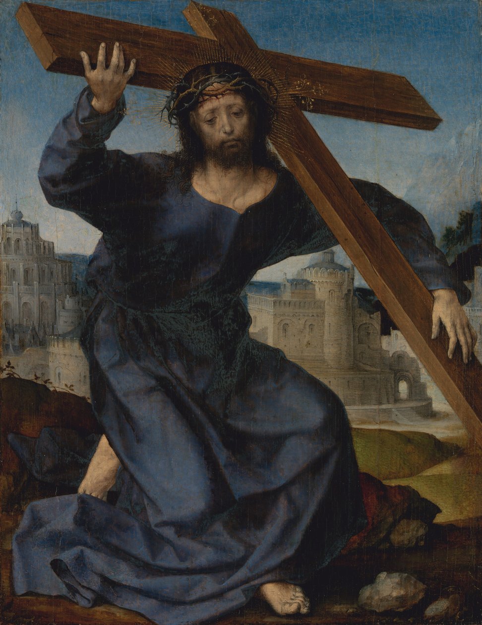 Kristus kantaa ristiä, n. 1520-25. tekijältä Jan Gossaert