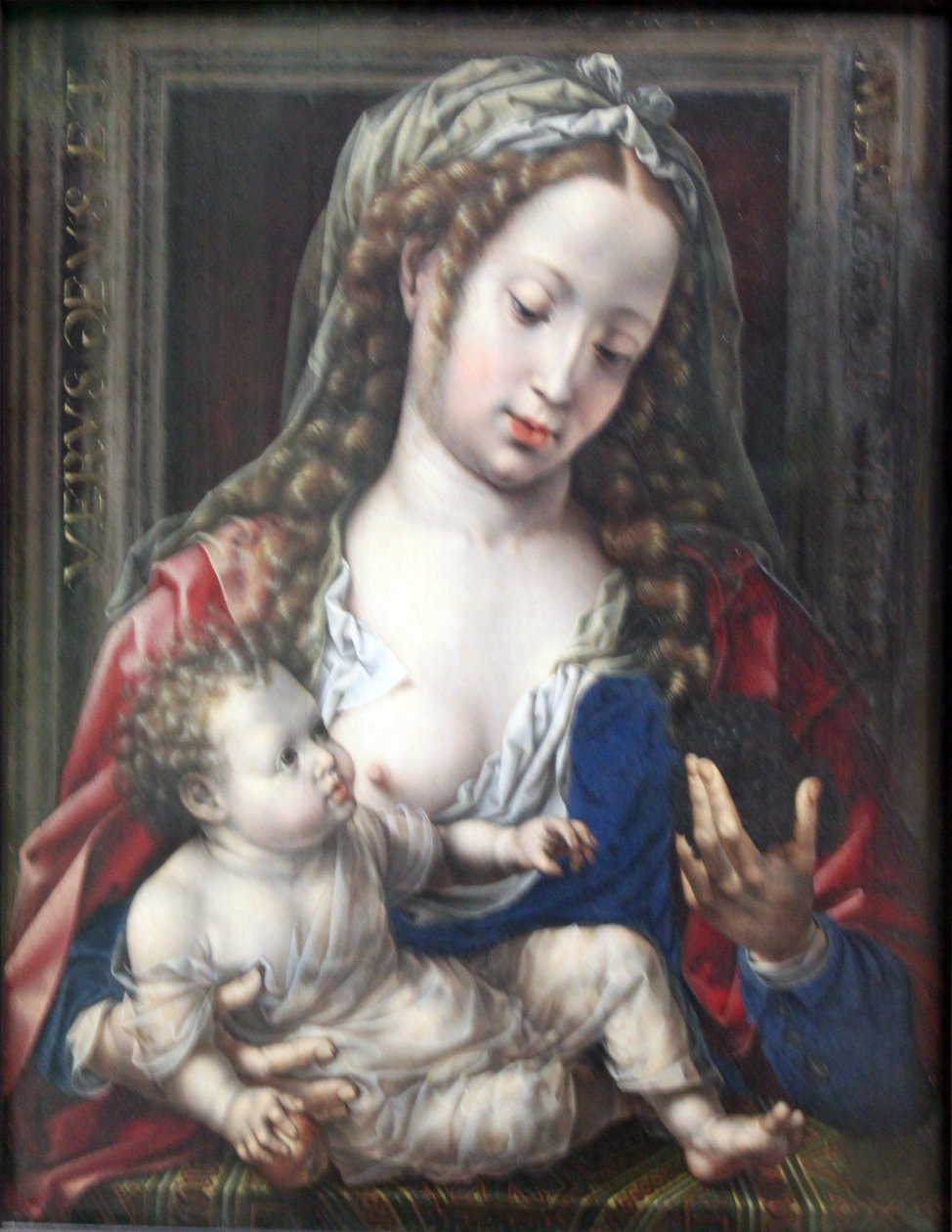 Saksa: Maria mit dem Kind Maria ja Kristuslapsi (Maria ja Kristuslapsi) tekijältä Jan Gossaert