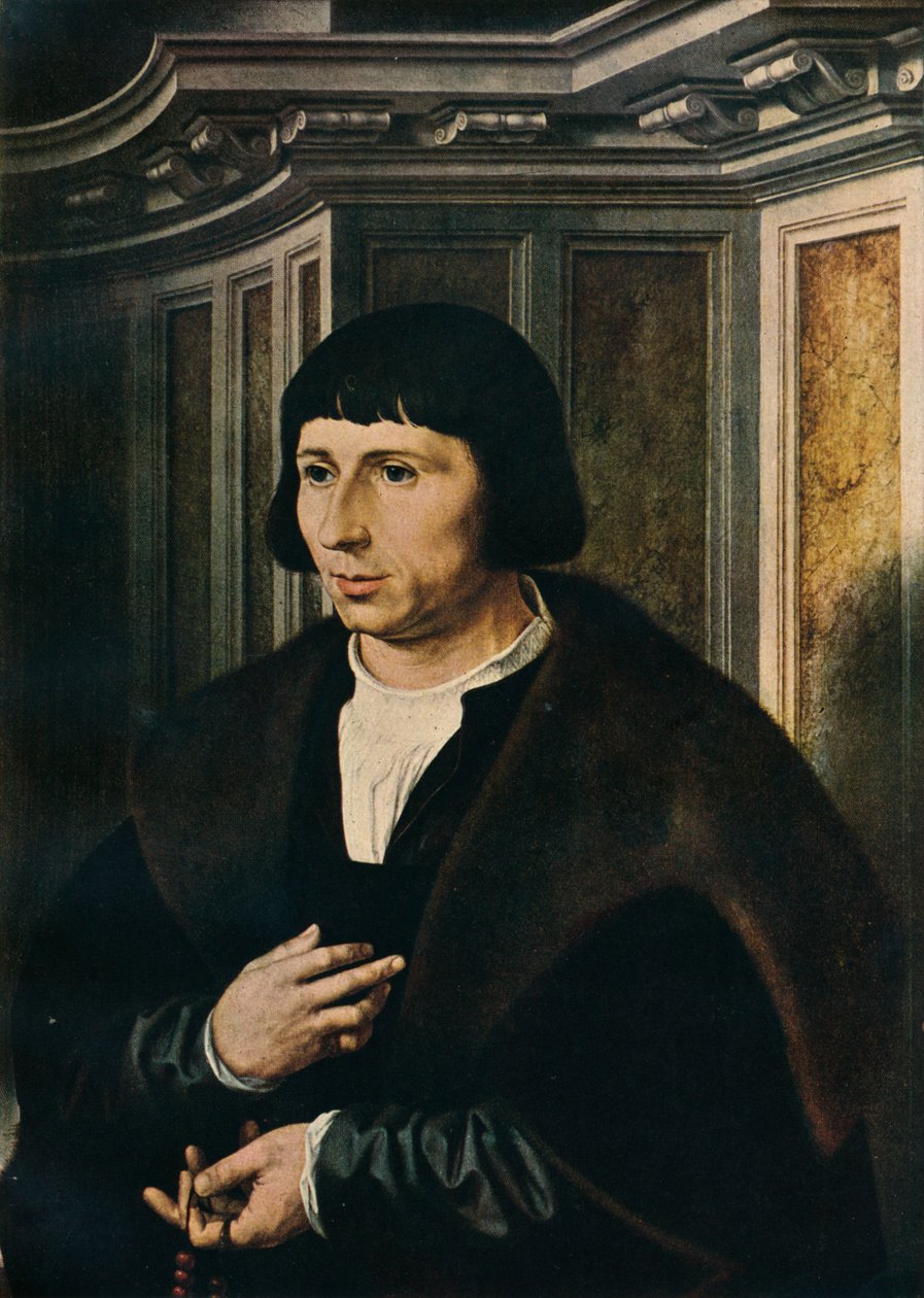 Mies ruusukon kanssa, c1525 tekijältä Jan Gossaert