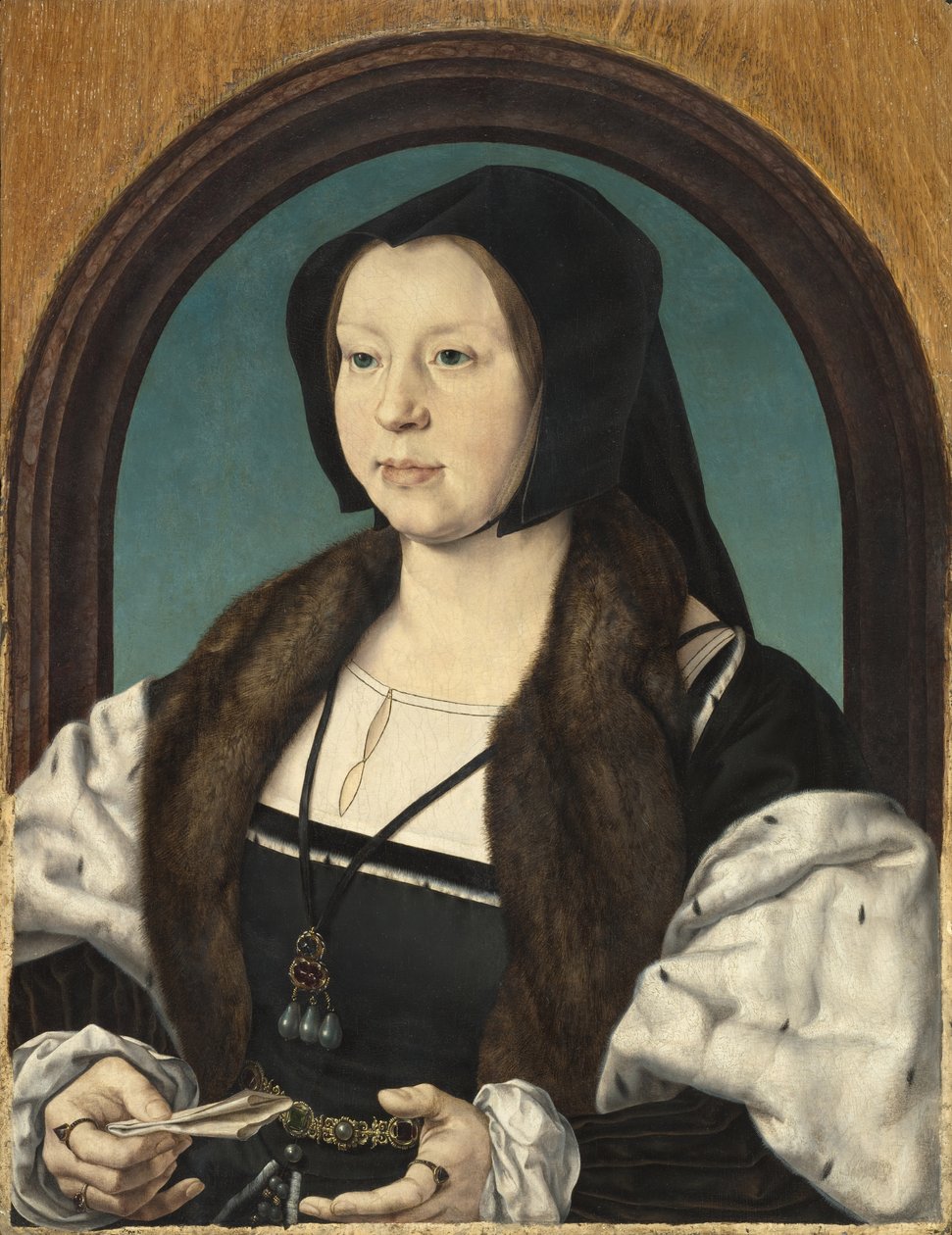 Anna de Berghesin muotokuva, n. 1526-30 tekijältä Jan Gossaert