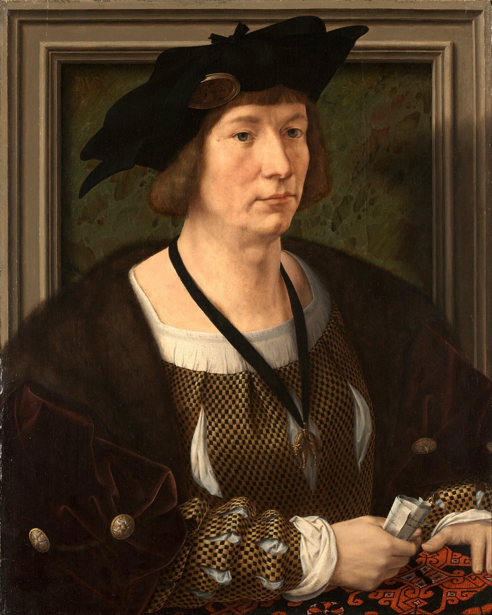 Hendrik III:n, Nassau-Bredan kreivin, muotokuva  tekijältä Jan Gossaert