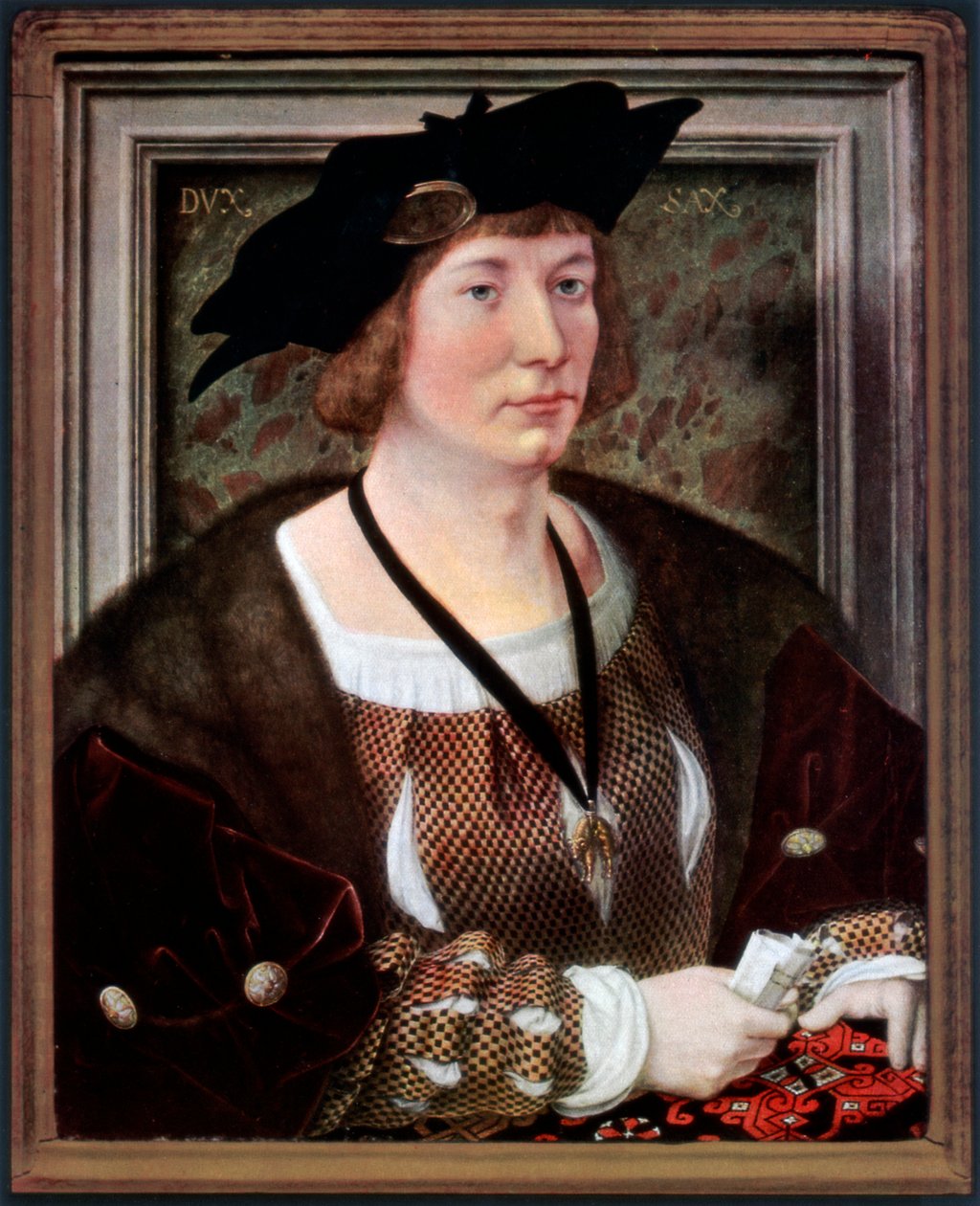 Hendrik III:n muotokuva, Nassau-Bredan kreivi, c1516-1517, 1927 tekijältä Jan Gossaert