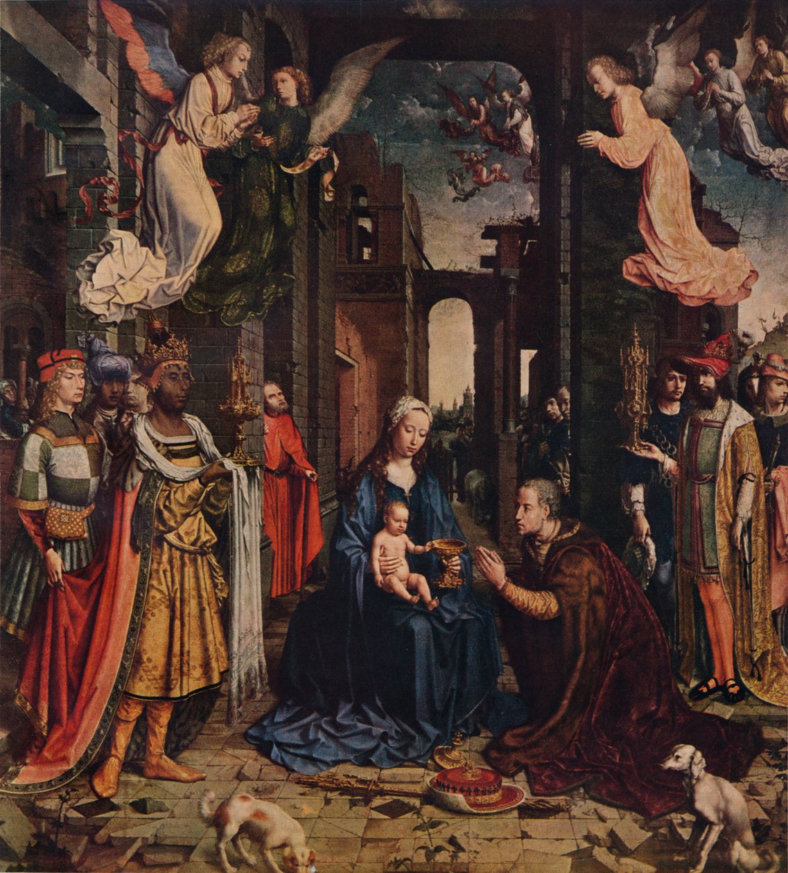 The Adoration of the Kings, c1510, 1938 tekijältä Jan Gossaert