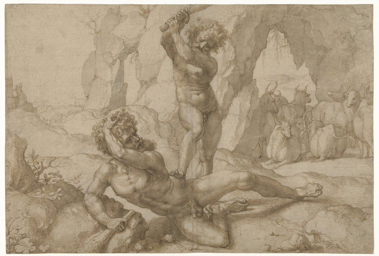 Hercules en Cacus tekijältä Jan Gossart