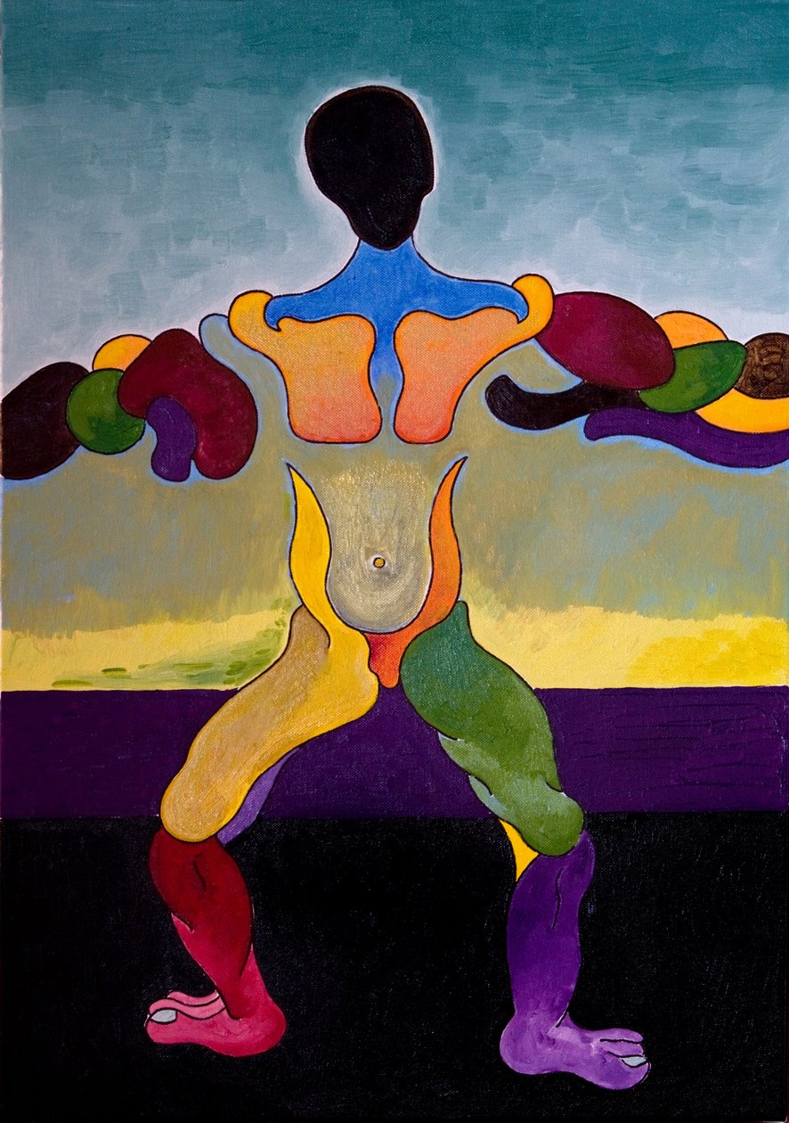 Ecce Homo: The Everlasting -projekti testosteronin kesyttämiseksi, 2007 (öljy kankaalle) tekijältä Jan Groneberg