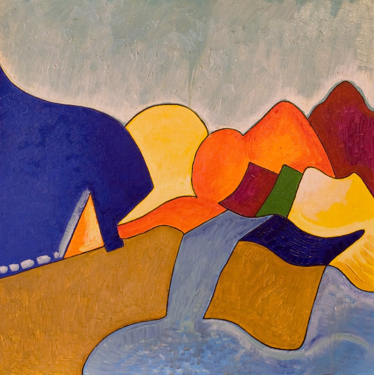 Unelmissani Monemvasia esittelee itsensä näin, 2006 (öljy puulle) tekijältä Jan Groneberg