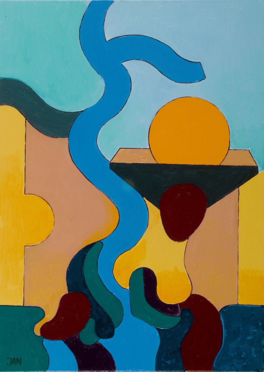 The Magic Well, 2009 (öljy kankaalle) tekijältä Jan Groneberg