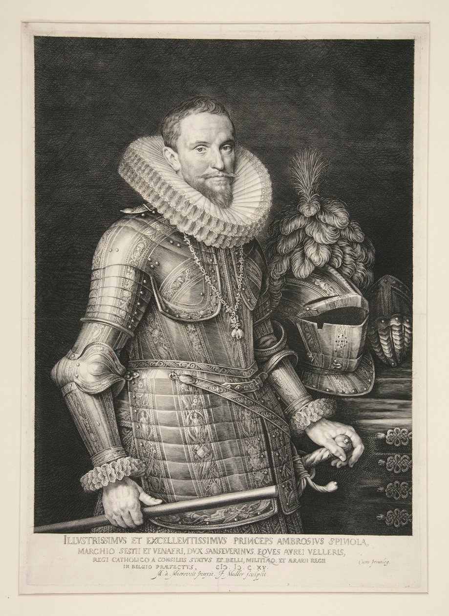 Ambrose, Spinolan markiisi (1569-1630) tekijältä Jan Harmensz. Muller
