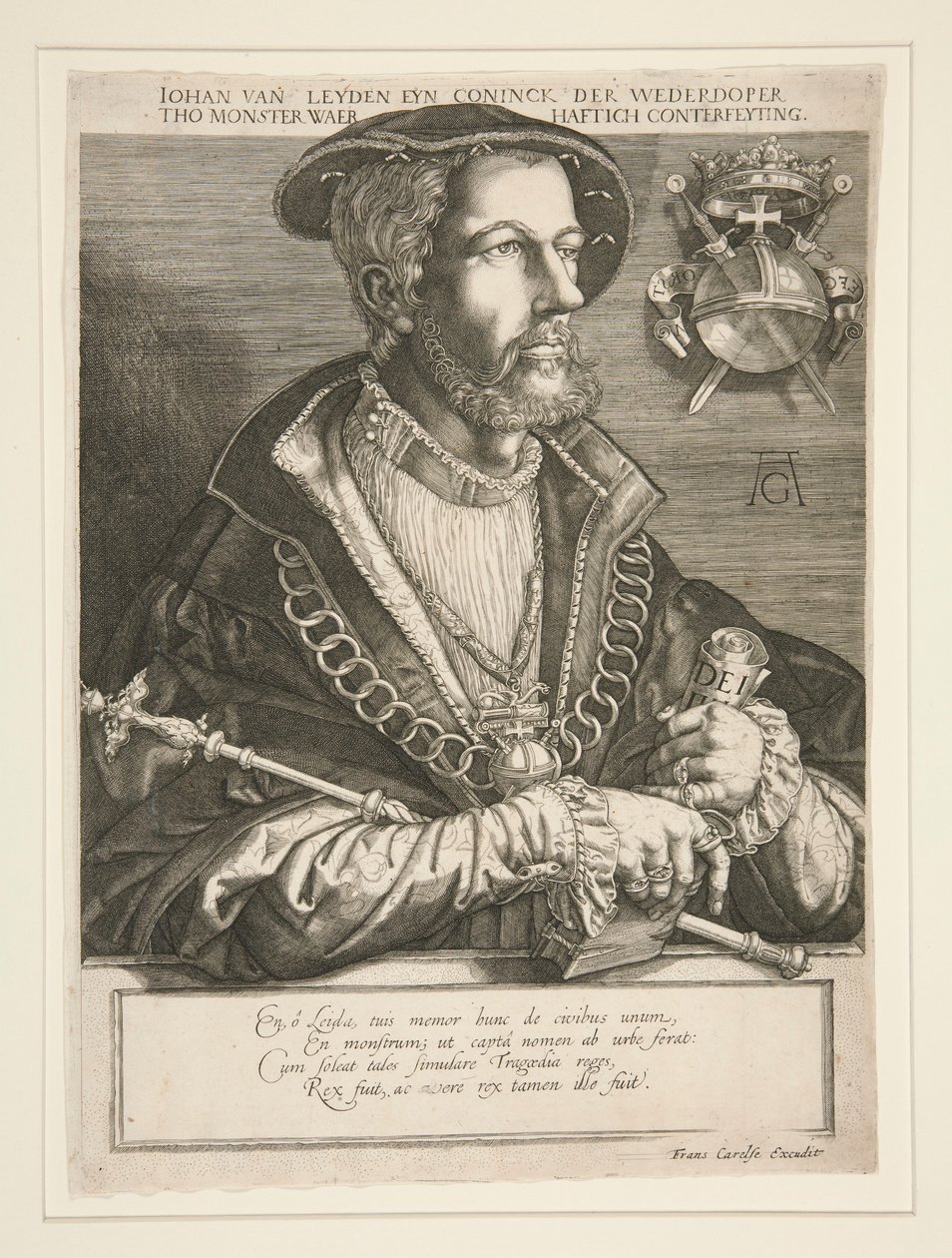 Jan Beuckelszoon (Jan van Leyden) tekijältä Jan Harmensz. Muller