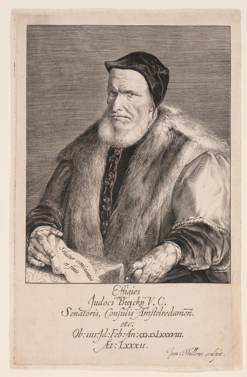 Joost Buyck, Amsterdamin kaupunginjohtaja tekijältä Jan Harmensz. Muller