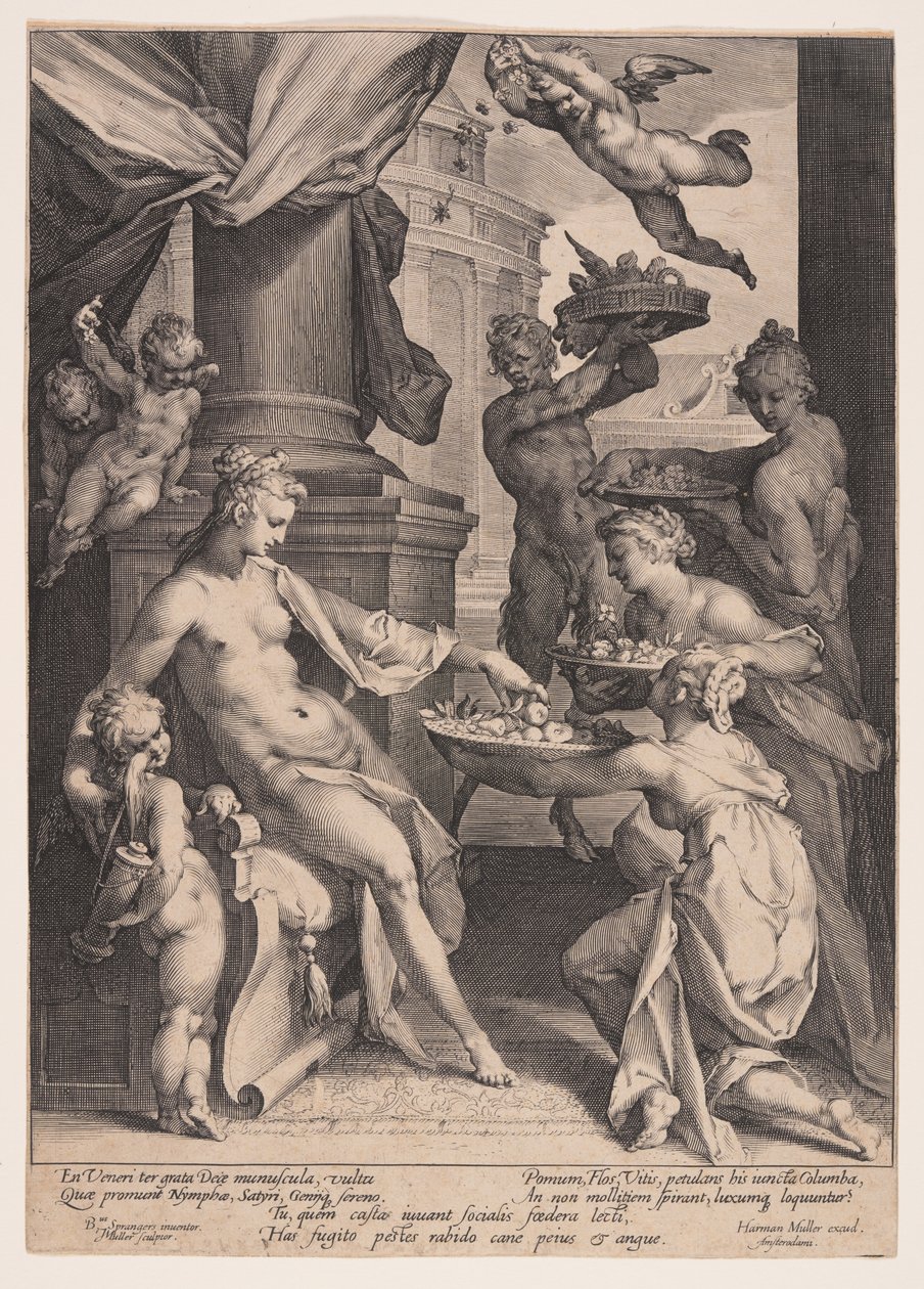 Nymfien kunnioittama Venus tekijältä Jan Harmensz. Muller