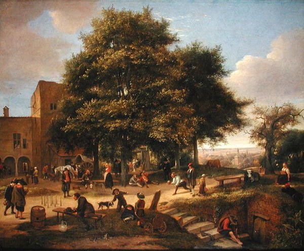 Country Inn, jossa on keilapelejä tekijältä Jan Havicksz. Steen