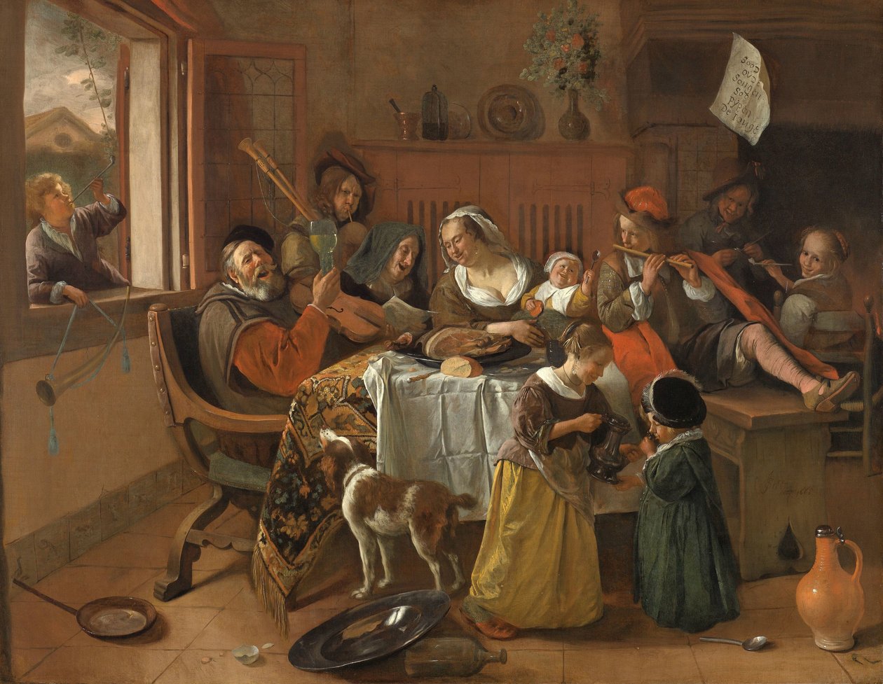 Iloinen perhe Iloinen perhe tekijältä Jan Havicksz. Steen