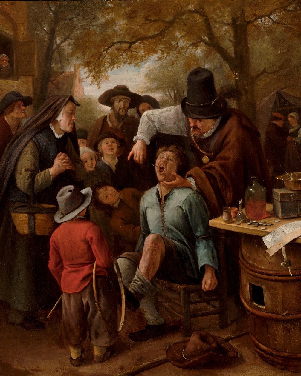 Hampaanvetäjä, 1651 tekijältä Jan Havicksz. Steen