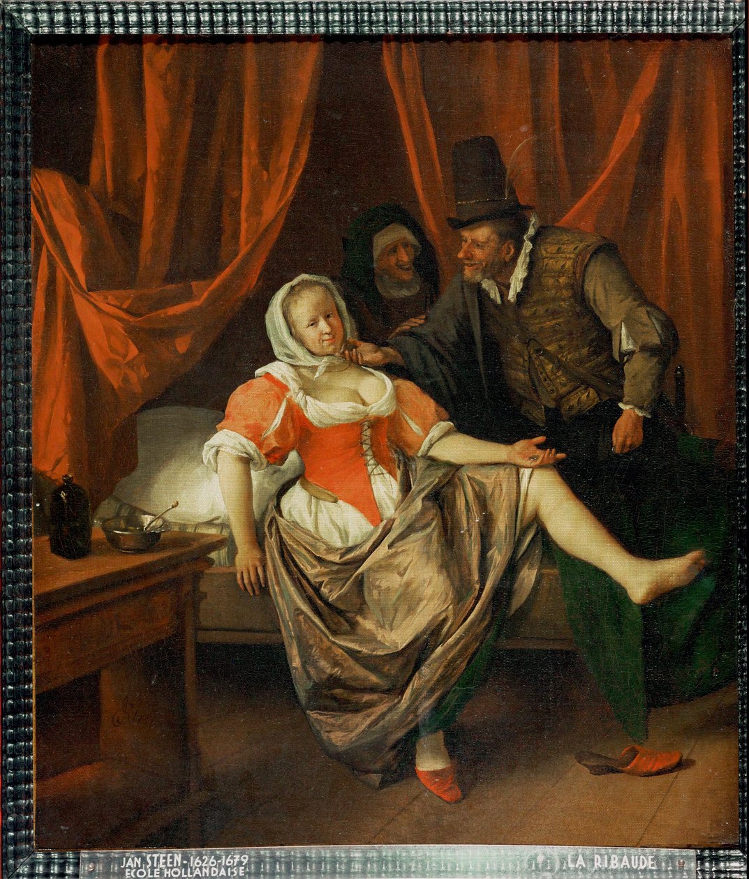 Röyhkeä tyttö (öljy kankaalle) tekijältä Jan Havicksz. Steen