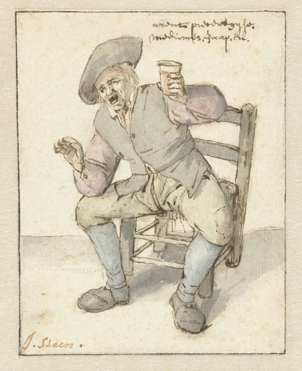 Laulava maanviljelijä tekijältä Jan Havicksz. Steen