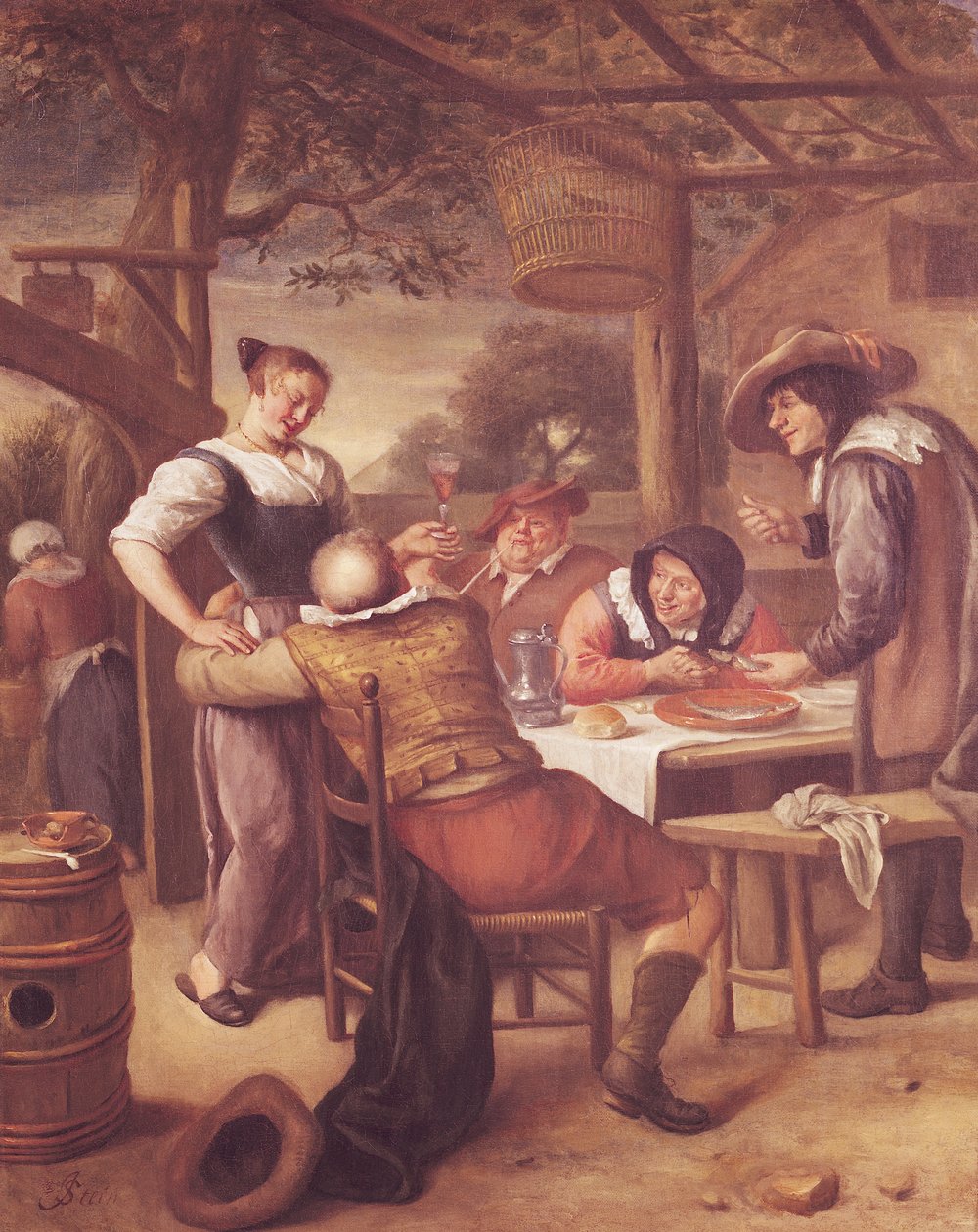 Iloinen seura pinnasängyn alla tekijältä Jan Havickszoon Steen