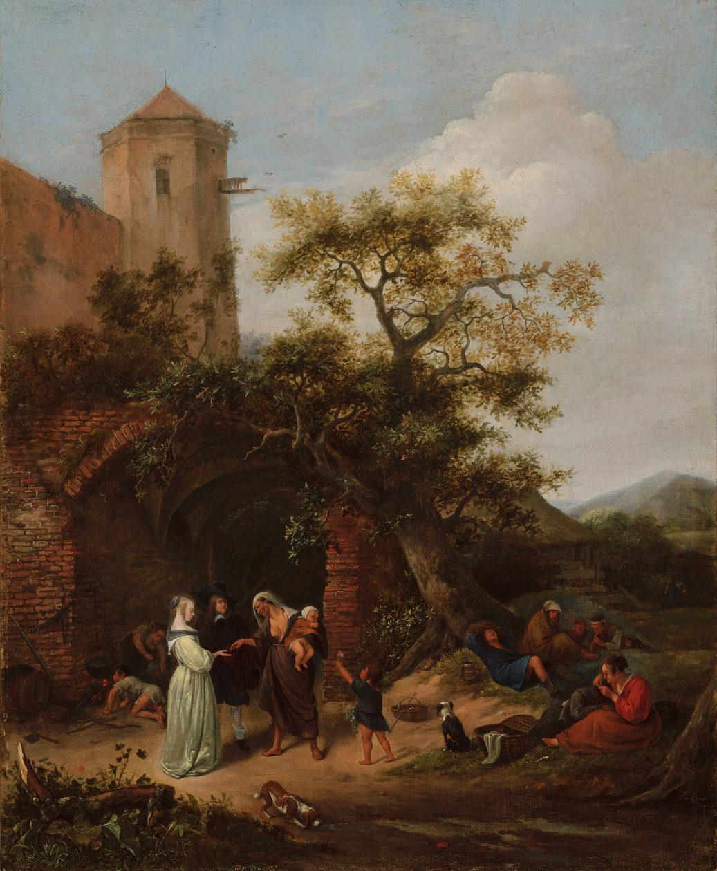 Fortune Teller, n. 1650-1654 tekijältä Jan Havickszoon Steen