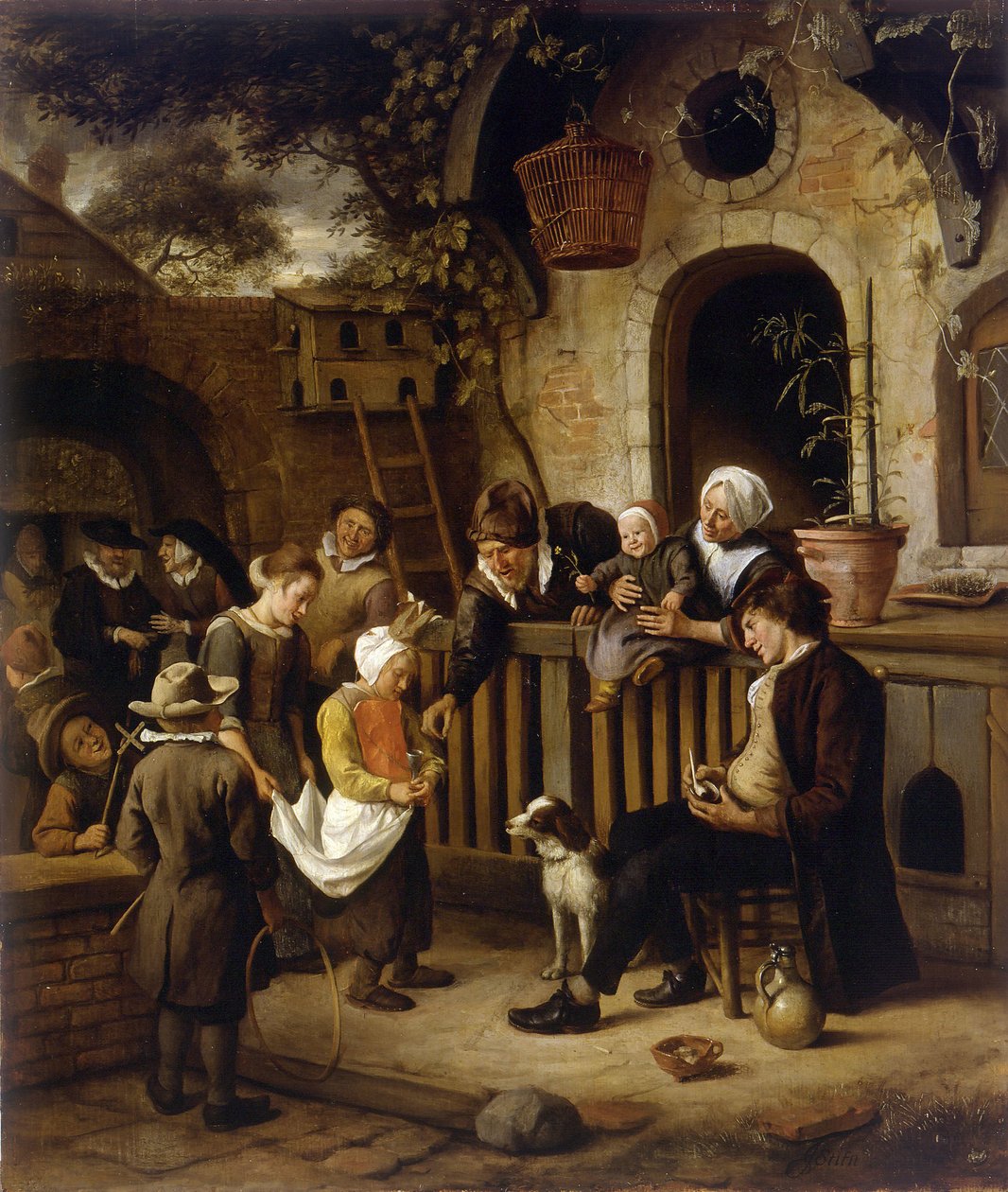 Pieni almujen keräilijä tekijältä Jan Havickszoon Steen