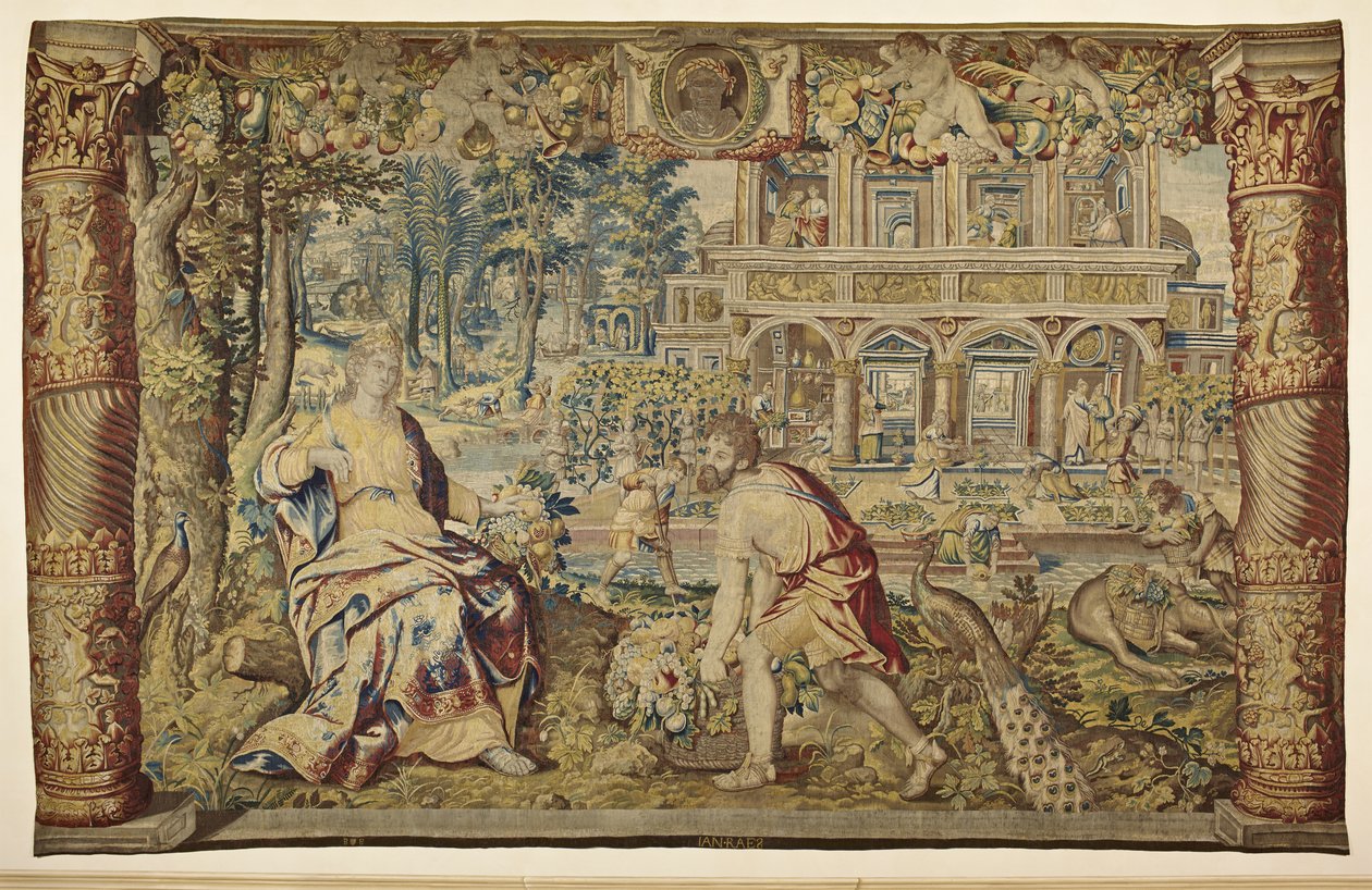 Vertumnus ja Pomona, noin 1630 tekijältä Jan II Raes