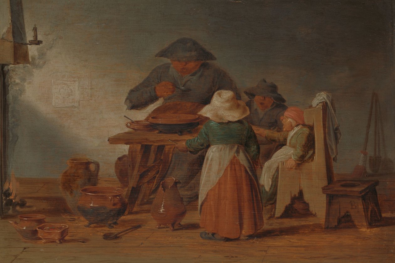 Talonpojan ateria tekijältä Jan Jansz Buesem (attributed to)