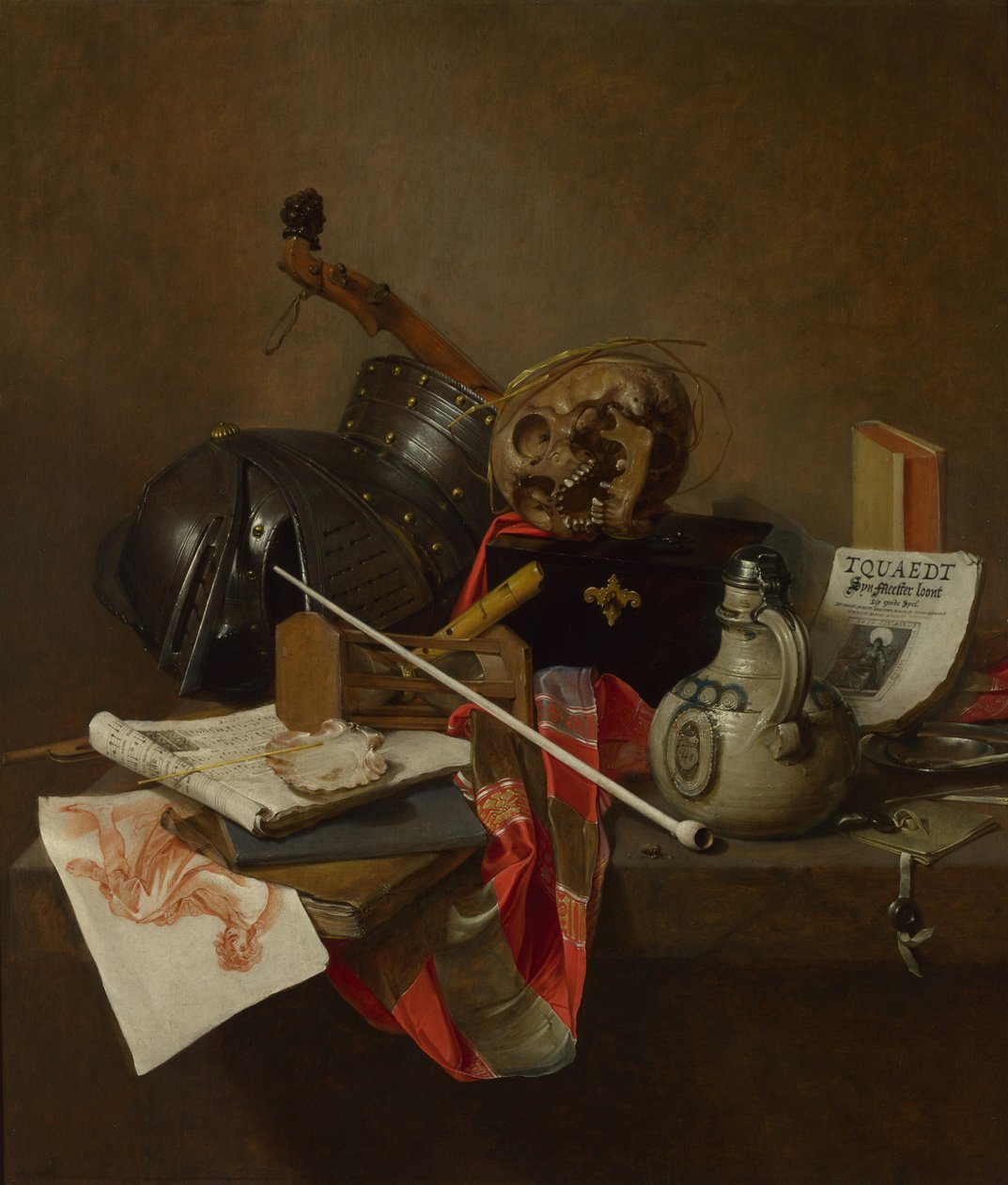Vanitas asetelma, 1648 tekijältä Jan Jansz. Treck