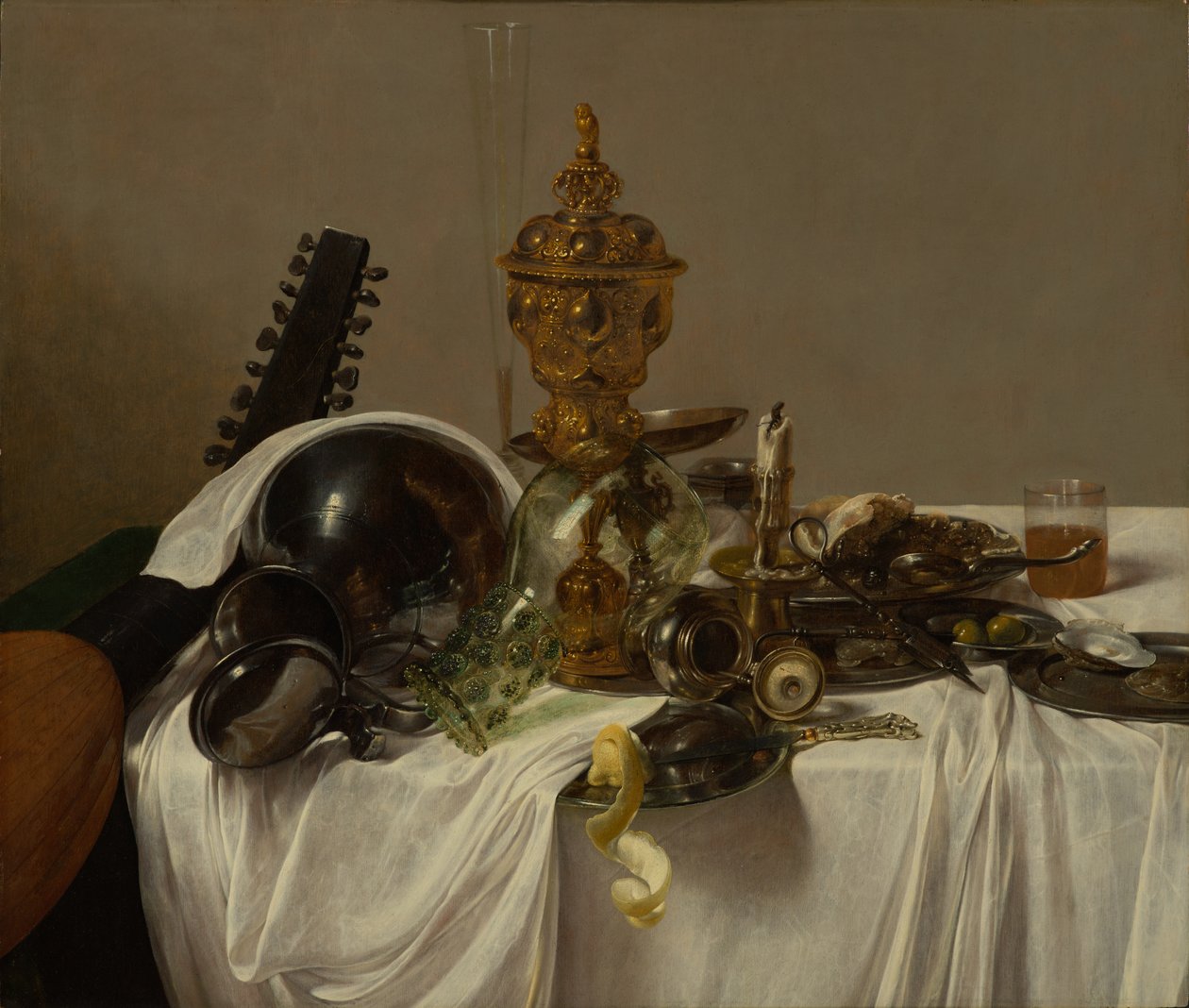Juhlapala, n. 1635 (öljy alustalla) tekijältä Jan Jansz. den Uyl