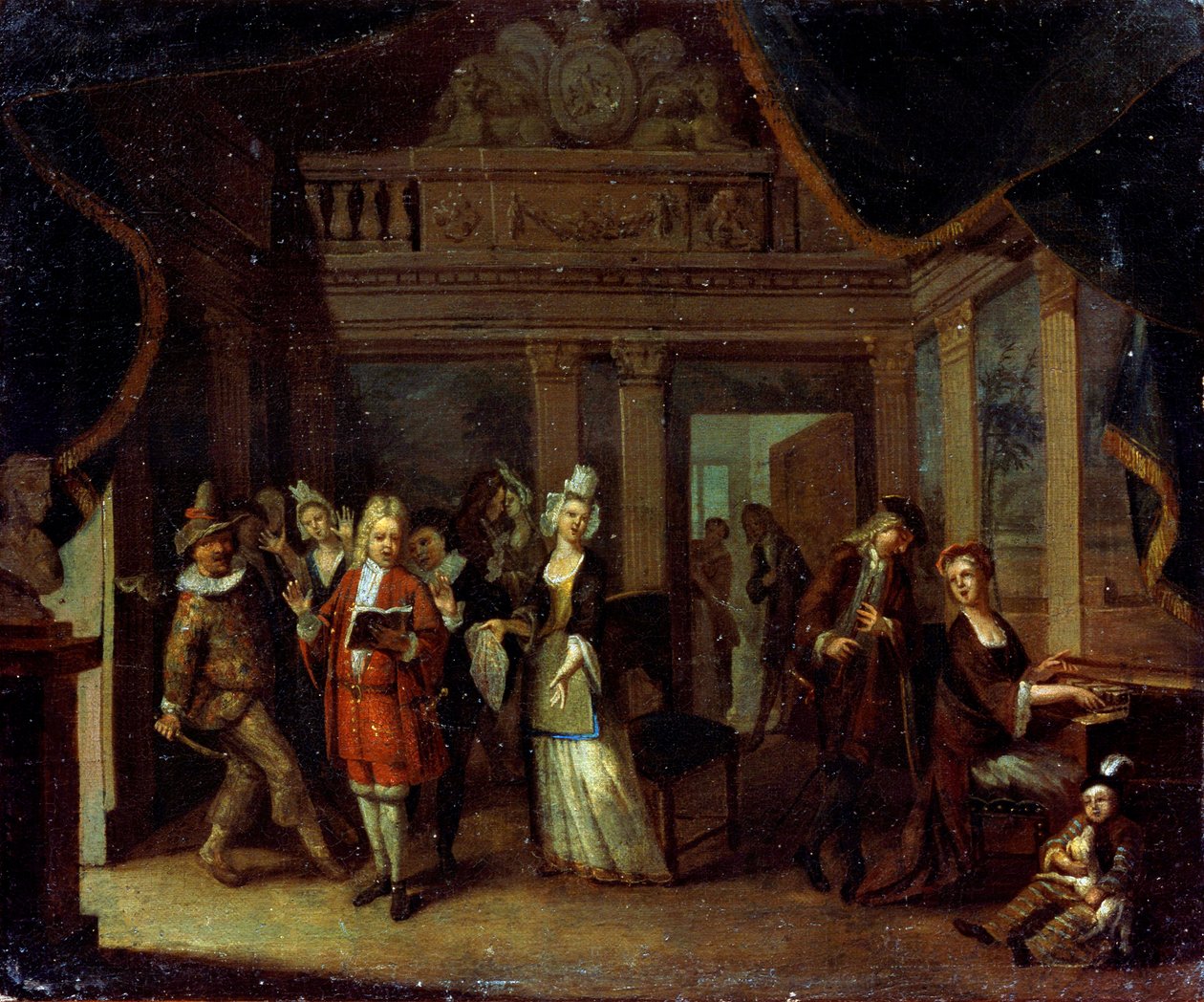 "A House Concert", 1700-luku tekijältä Jan Josef Horemans the elder