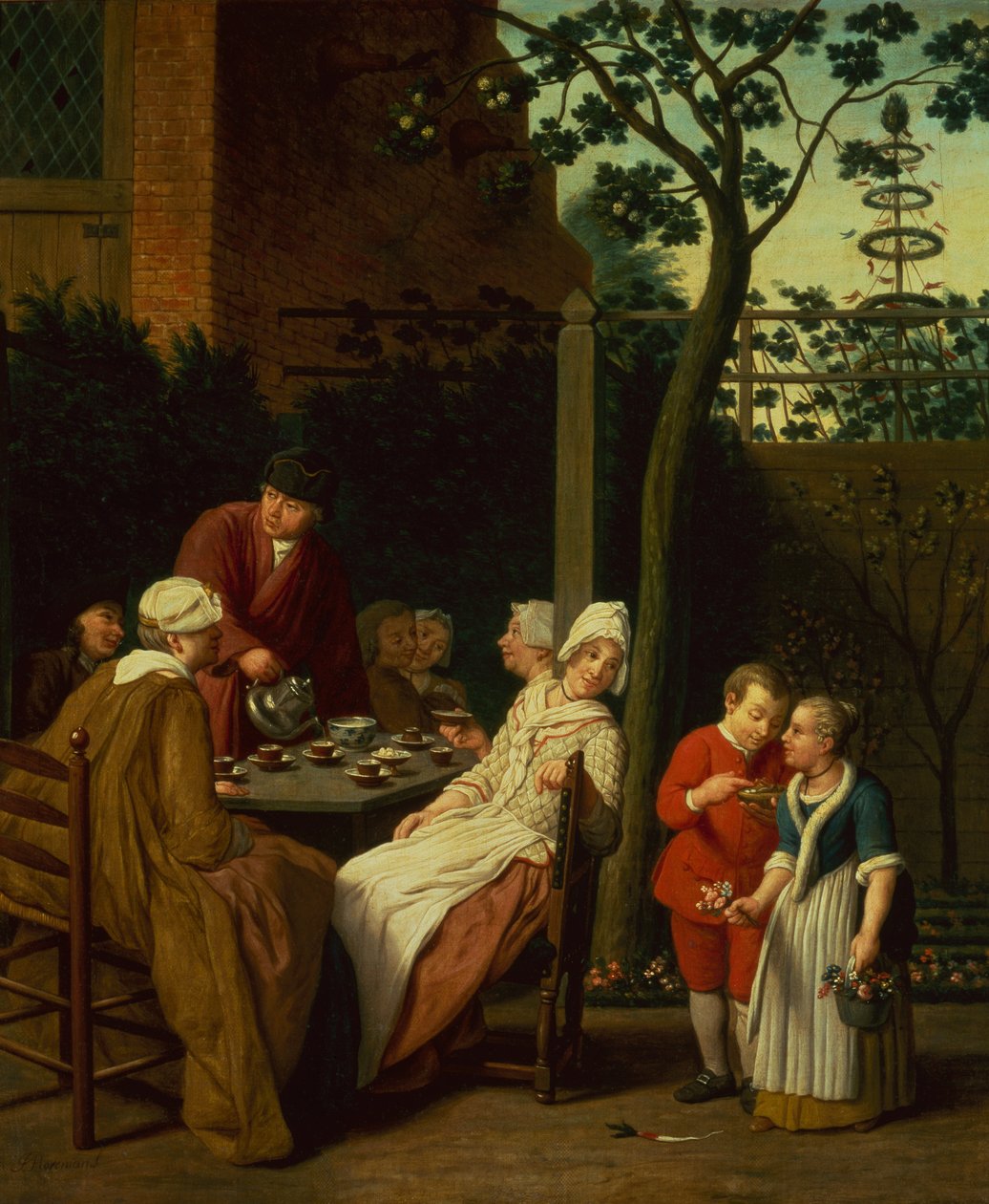 Neljä vuodenaikaa, kevät (öljy kankaalle) tekijältä Jan Josef the Elder Horemans