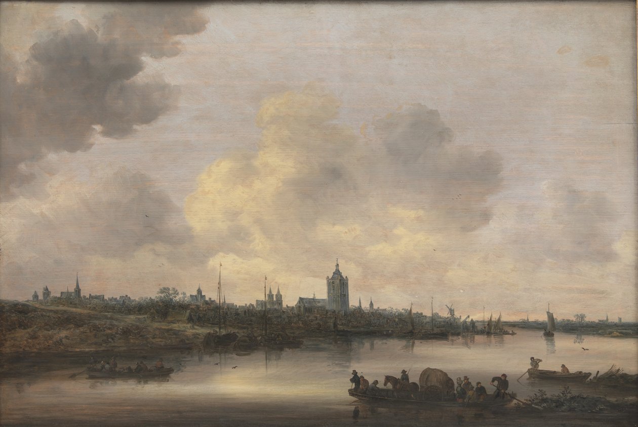 Näkymä Arnhemin kaupunkiin tekijältä Jan Josefsz van Goyen