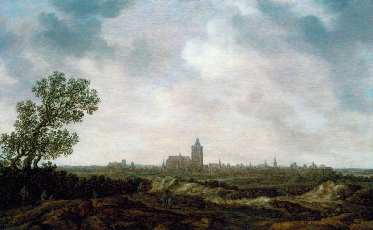 Näkymä Arnhemiin, 1633 tekijältä Jan Josephsz van Goyen
