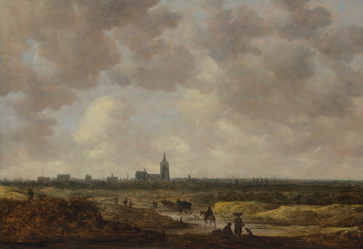 Näkymä Haagiin luoteesta, 1647. tekijältä Jan Josephsz van Goyen