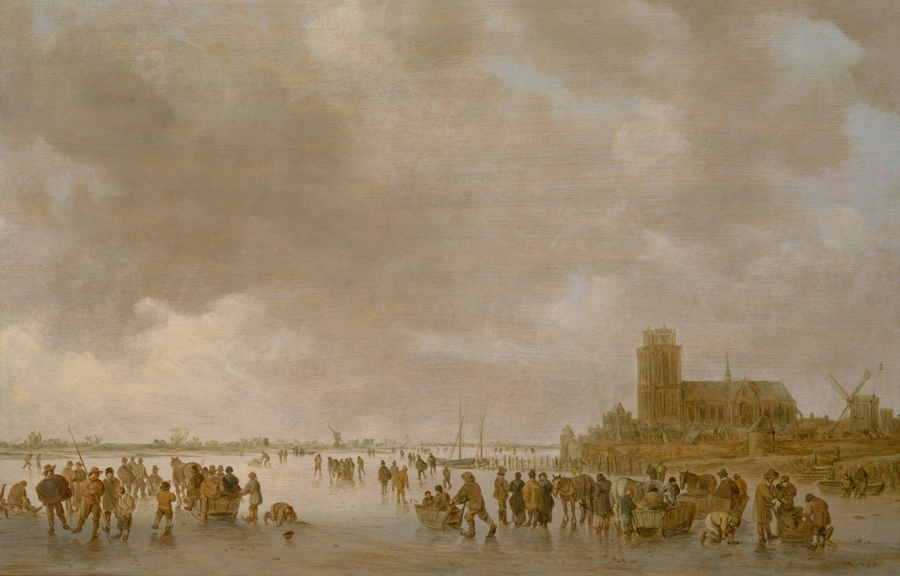 Huonekalut ja erilaiset esineet 1100- ja 1300-luvuilta tekijältä Jan Josephsz van Goyen